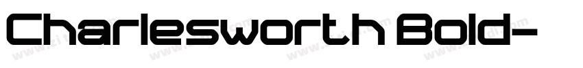 Charlesworth Bold字体转换